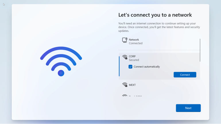 Network settings